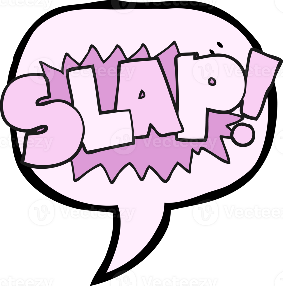 drawn speech bubble cartoon slap symbol png