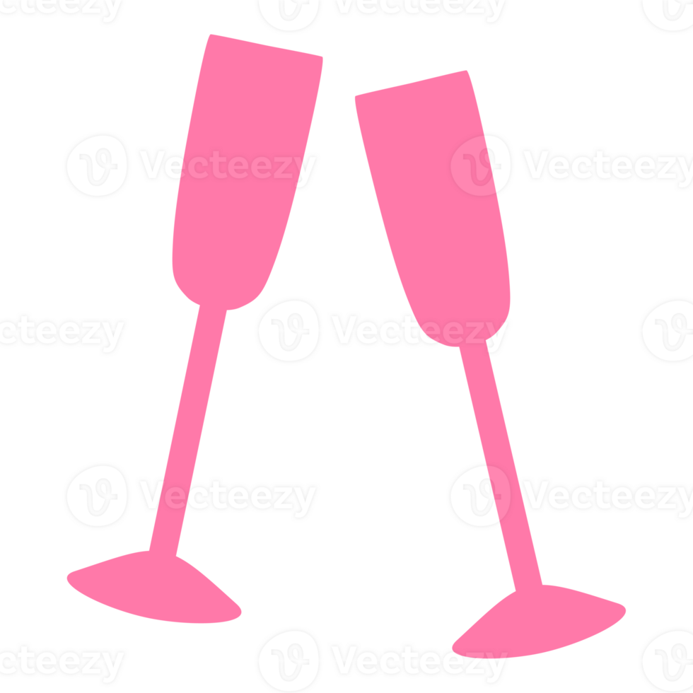 champagne glasses toasting png