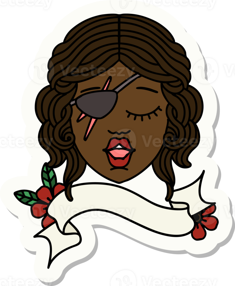 sticker of a human rogue character face png