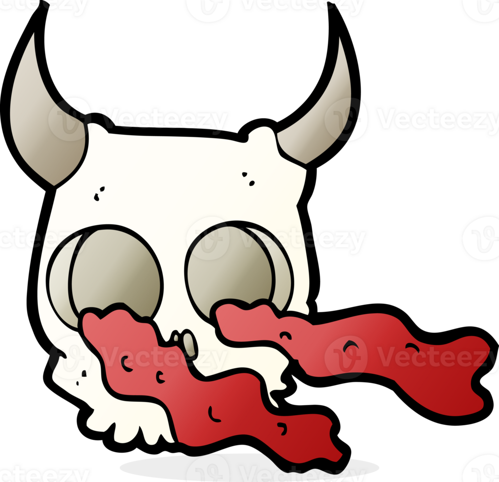 cartoon halloween skull png