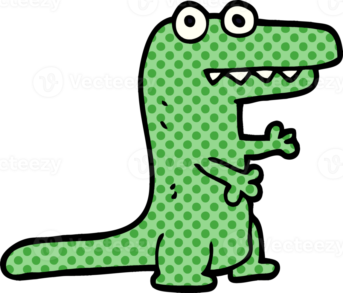 cartoon doodle crocodile png