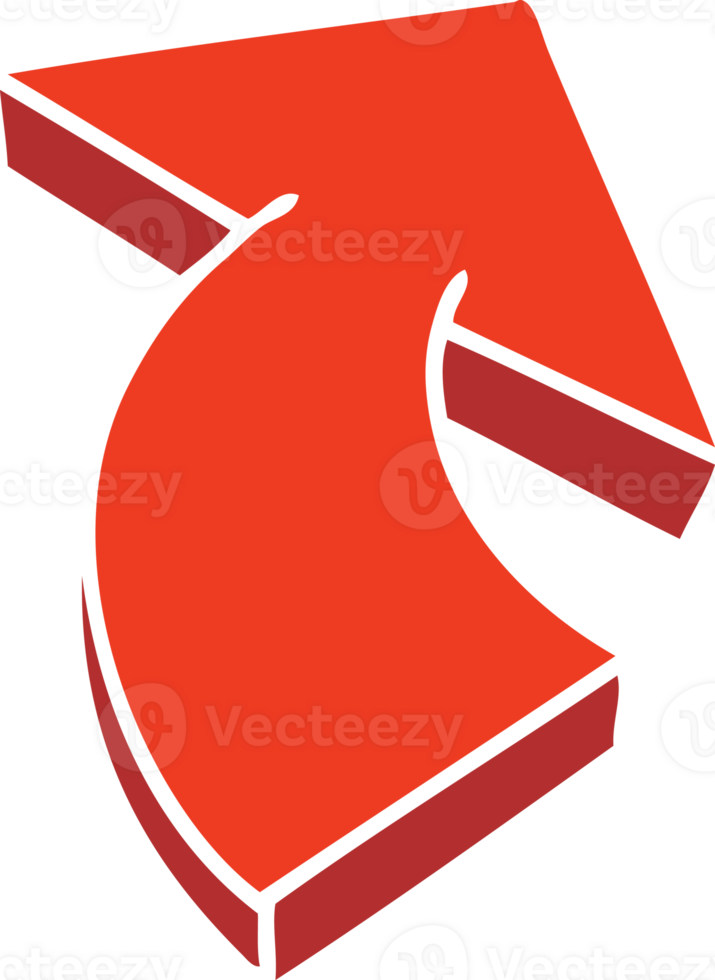hand drawn quirky cartoon arrow png