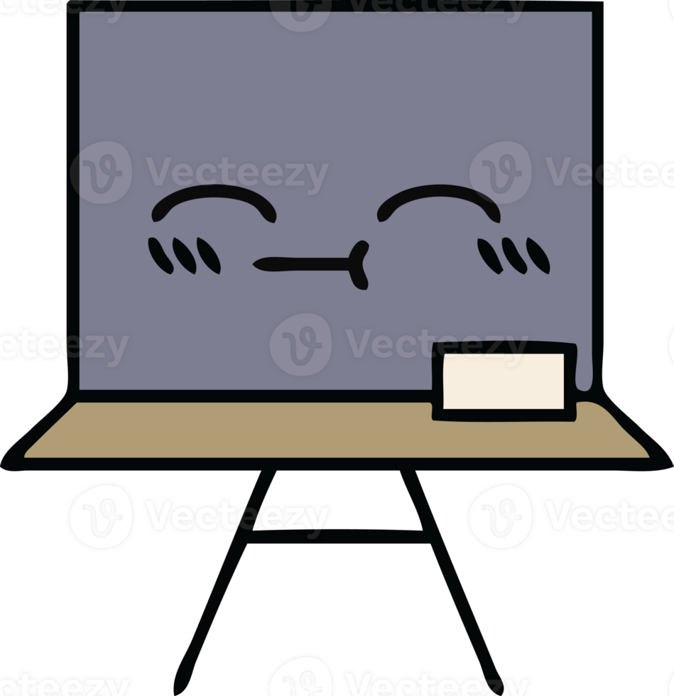 cute cartoon of a chalkboard png