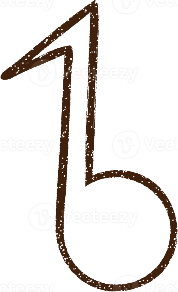 Music Note Charcoal Drawing png