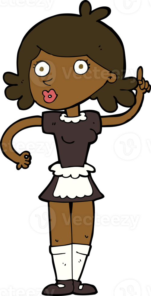 cartoon surprised maid png