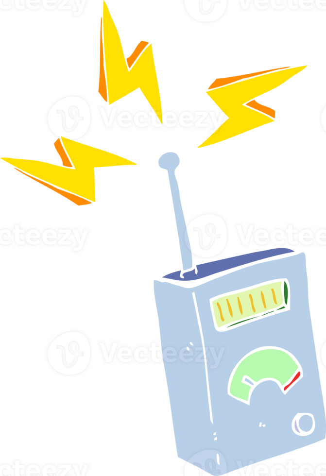 flat color illustration of scientific device png