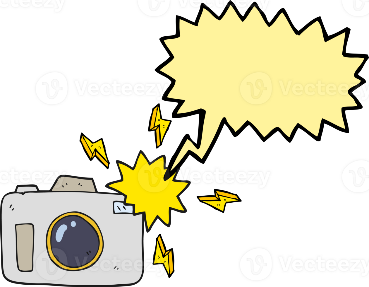 drawn speech bubble cartoon flashing camera png