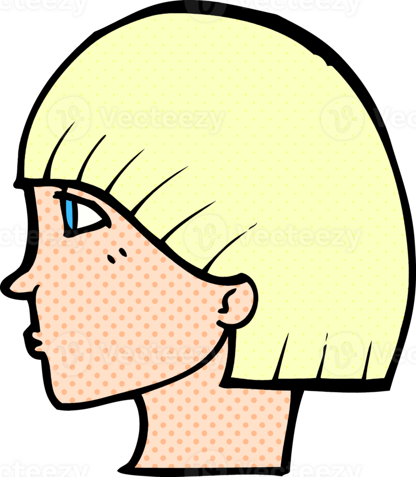cartoon side profile face png