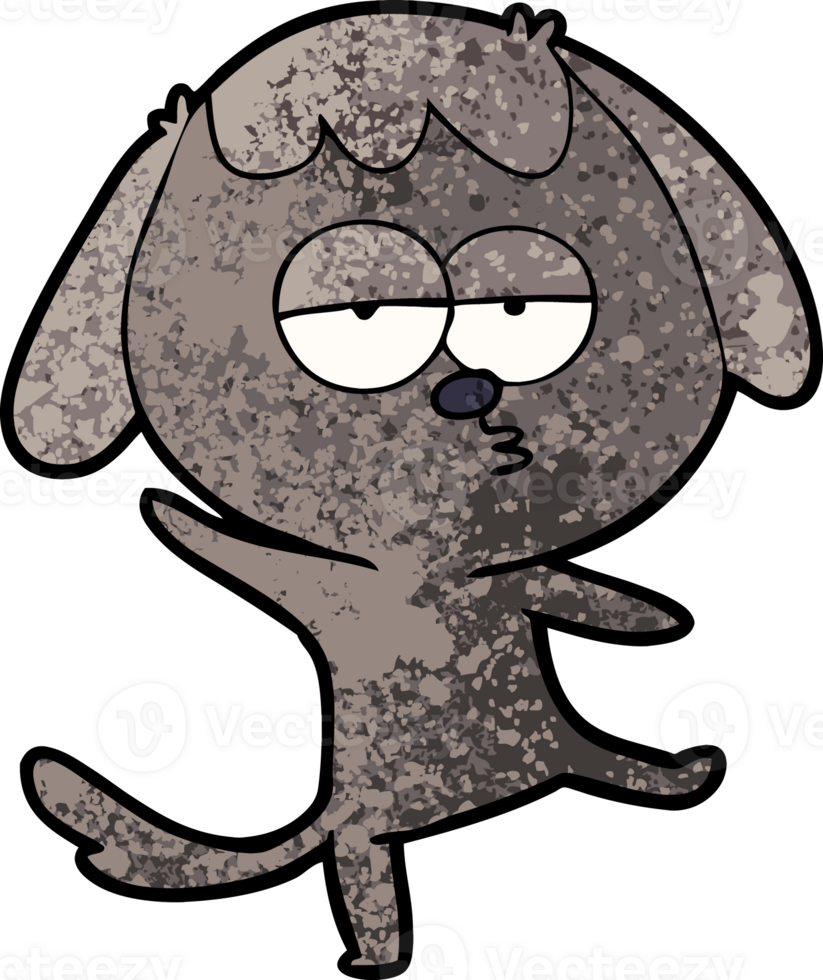 cartoon bored dog png