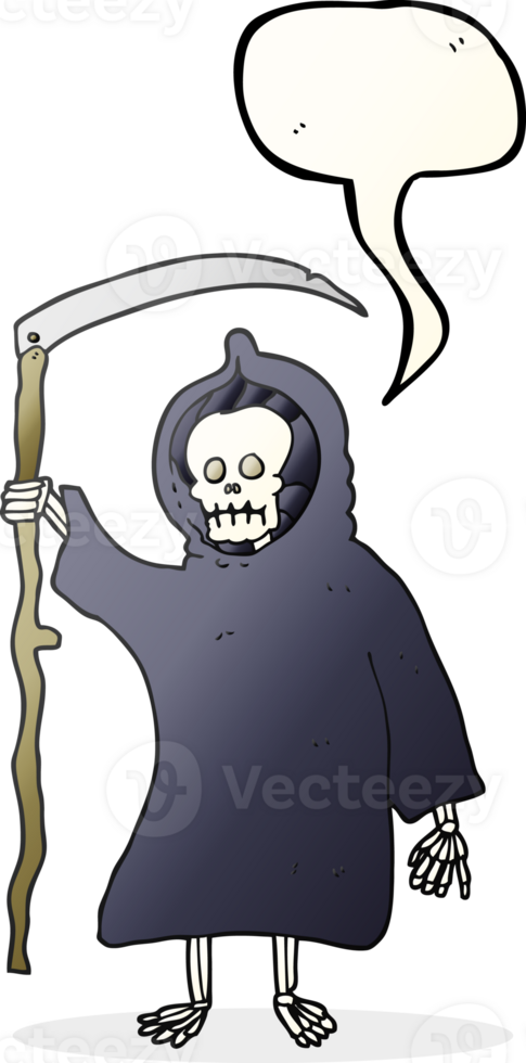 drawn speech bubble cartoon spooky death figure png