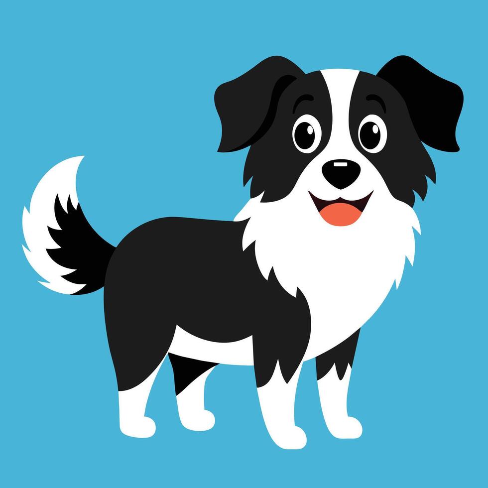 Cute dog clipart design, a dog siting illustration vector
