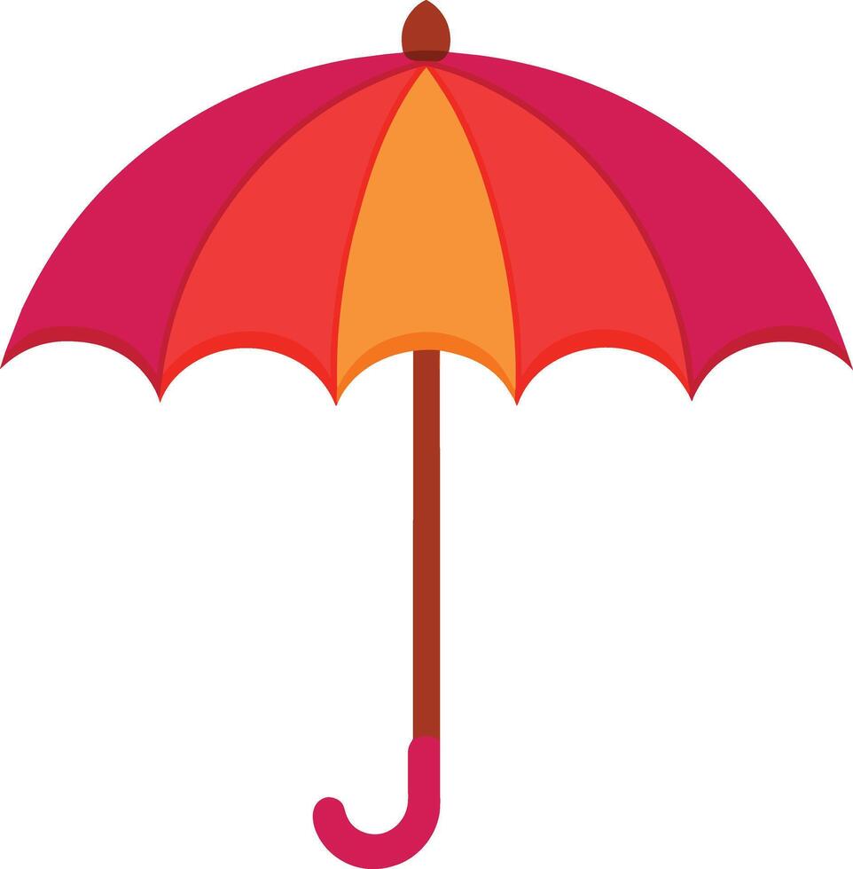 Beautiful Umbrella 3D Illustration for Rain and Sunlight 3D rendering vector