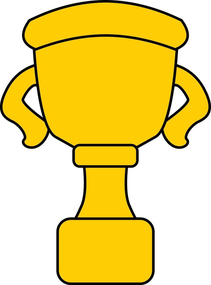 Trophy cup, award icon vector