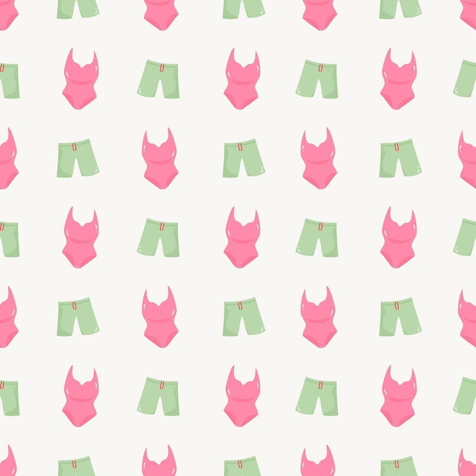 Cute Summer Seamless Pattern Background vector