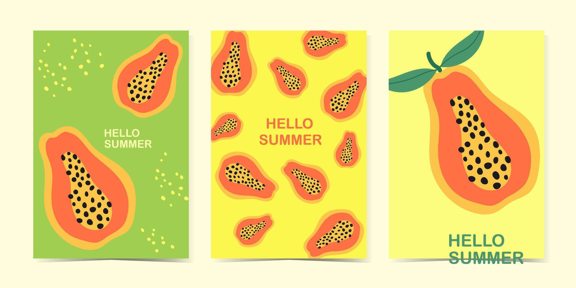Summer sale banners and posters. Set of illustrations for web and social media banners, print material, newsletter designs, coupons, marketing. vector