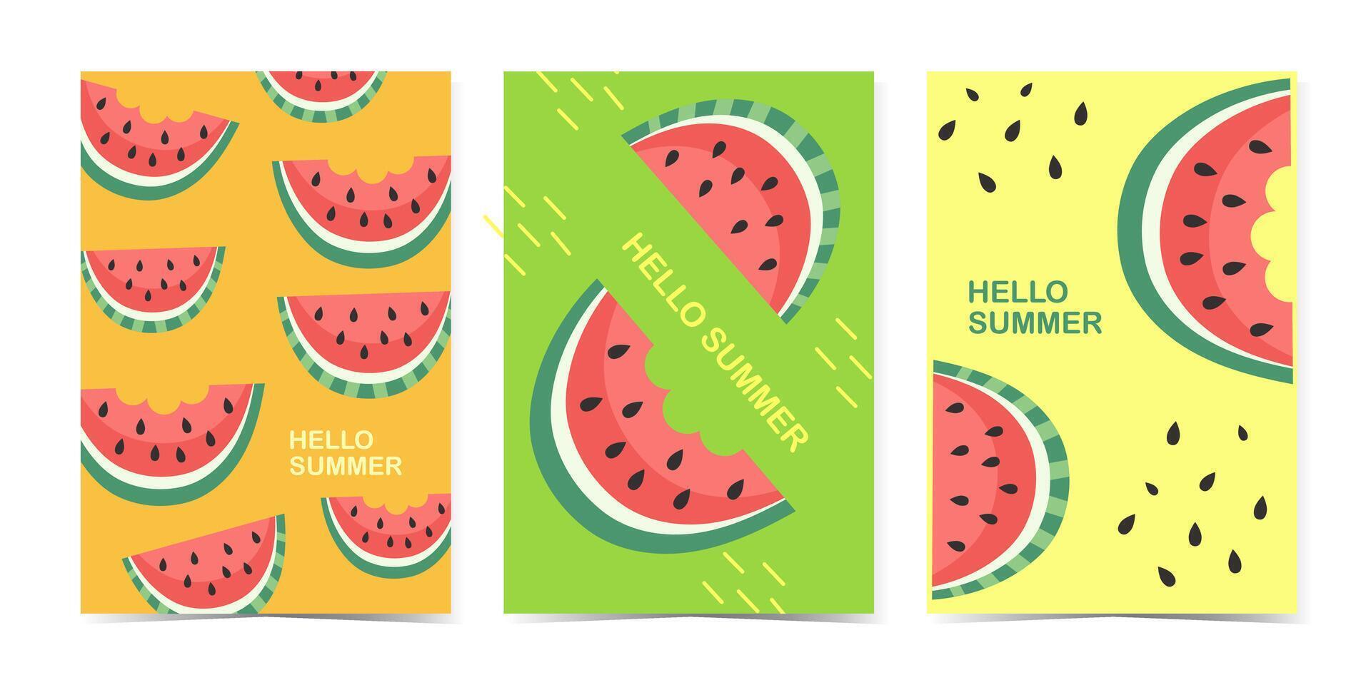 Summer sale banners and posters. Set of illustrations for web and social media banners, print material, newsletter designs, coupons, marketing. vector