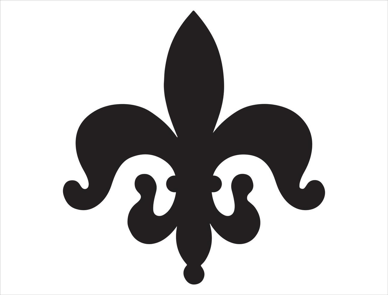 fleur Delaware lis silueta en blanco antecedentes vector