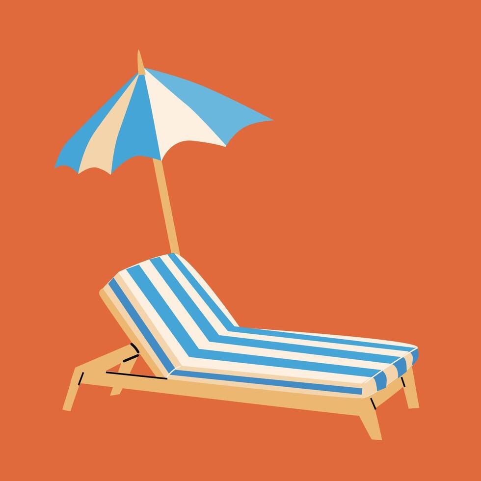 Summer Vacation and journey resort concept background vector