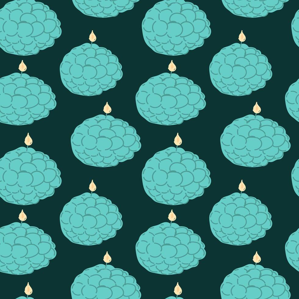 Aromatherapy Seamless Pattern with Candles vector