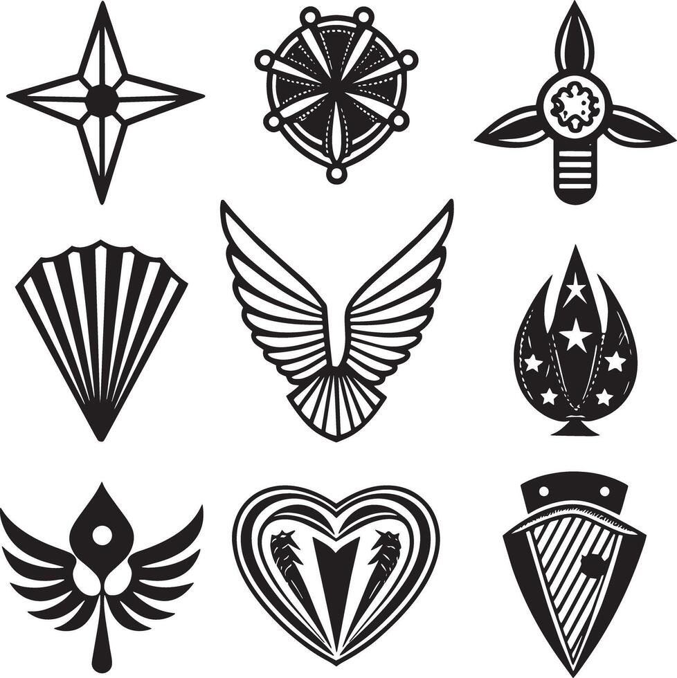 set of icon illustration isolated on white background vector