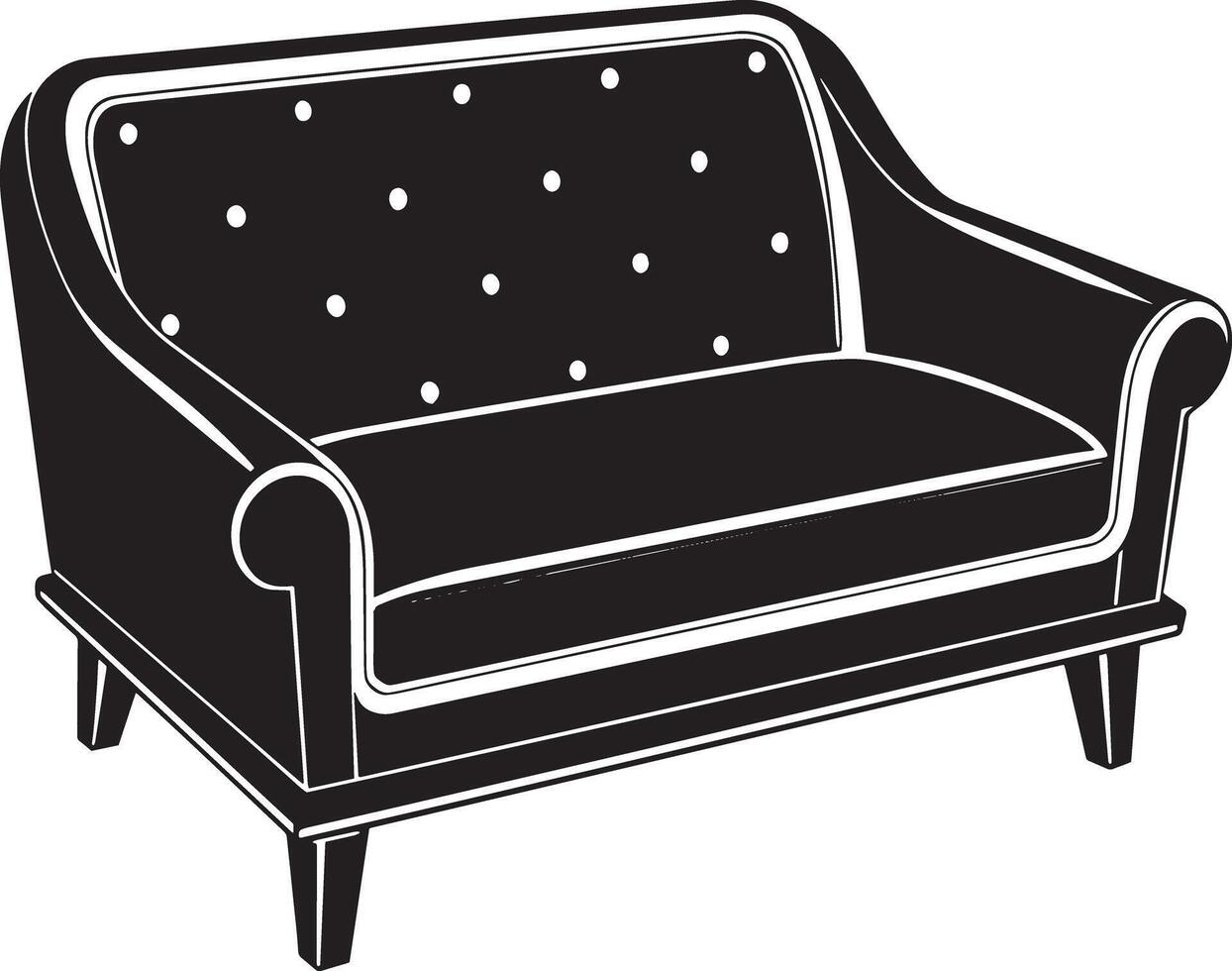 sofa illustration isolated on white background vector