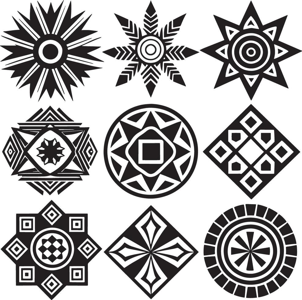 set of element icon design illustration on white background vector