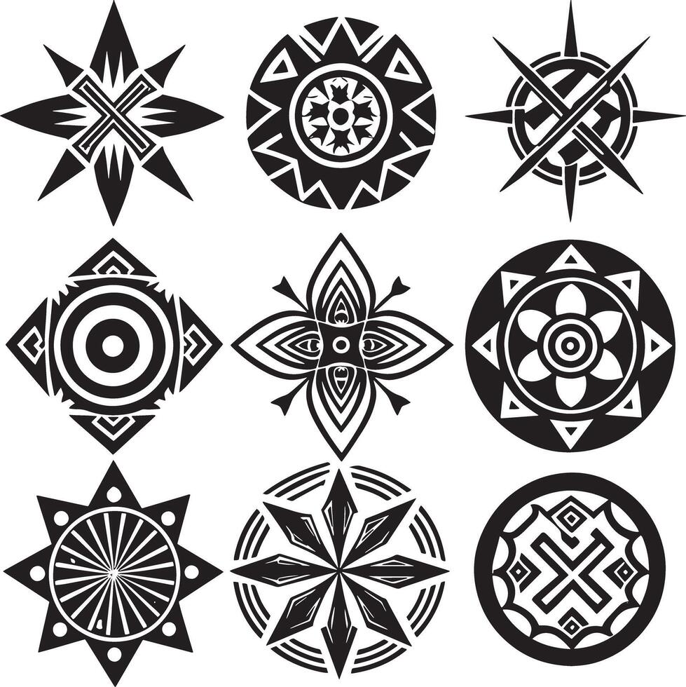 set of element icon design illustration on white background vector