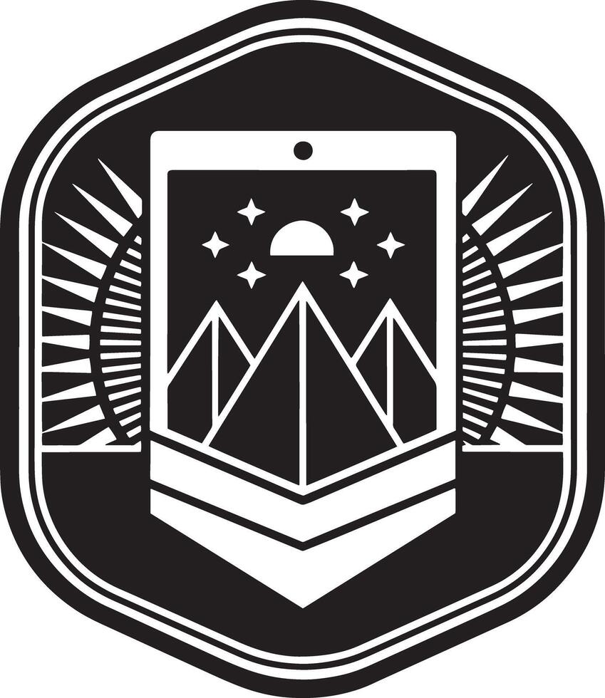 app icon illustration black and white illustration vector