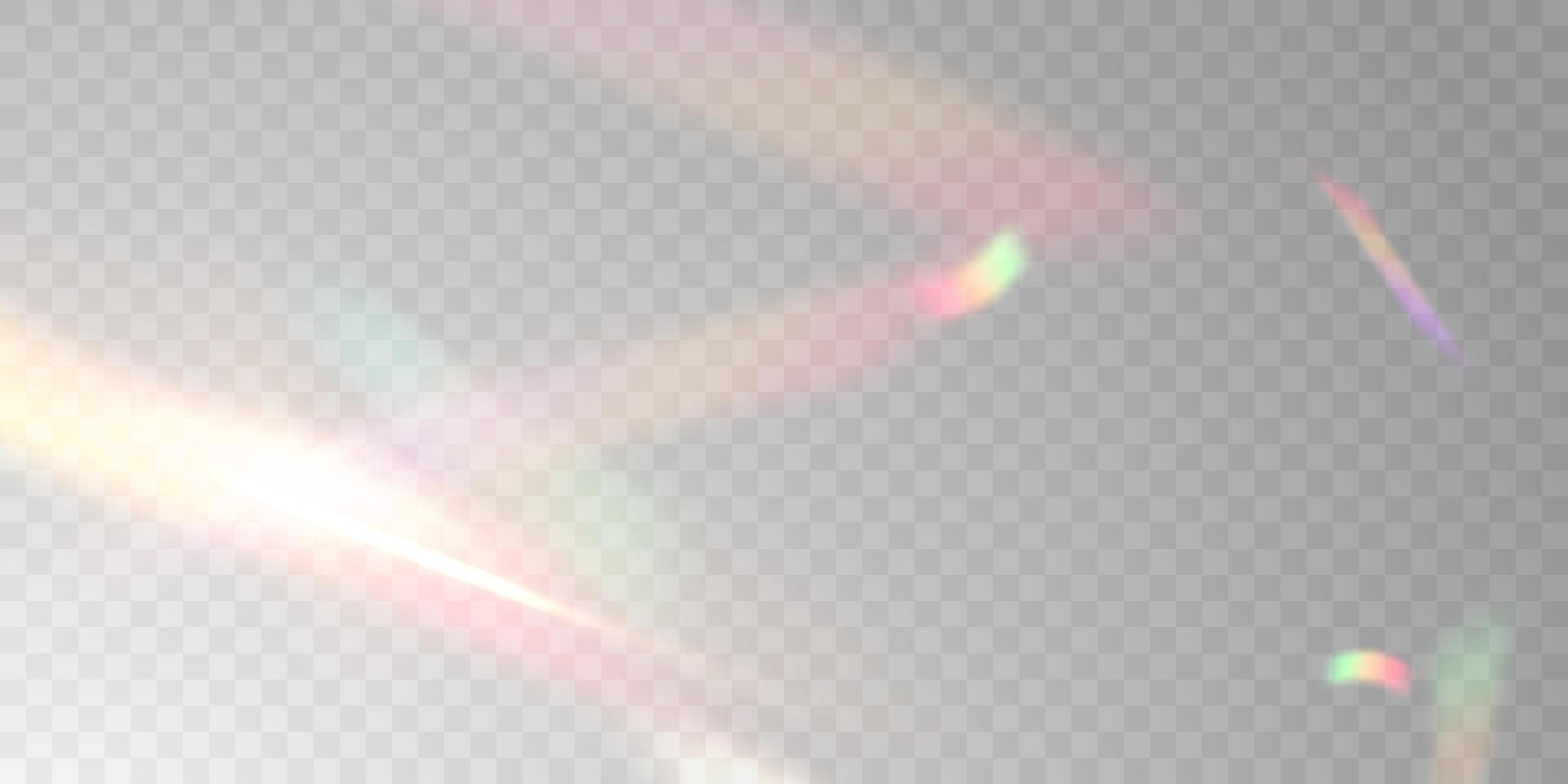 Multicolored light effect and zigzag ribbons falling from above on streamer, tinsel vector