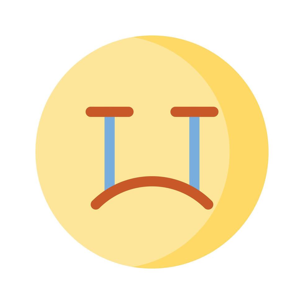 Get this amazing crying emoji design, customizable vector