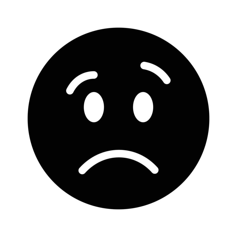 Get your hands on perfectly designed sad emoji icon, customizable vector