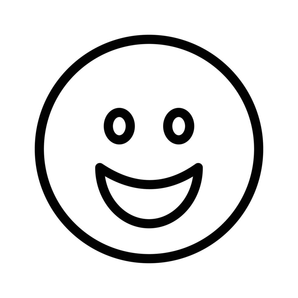 Creative of happy face emoji in modern style vector
