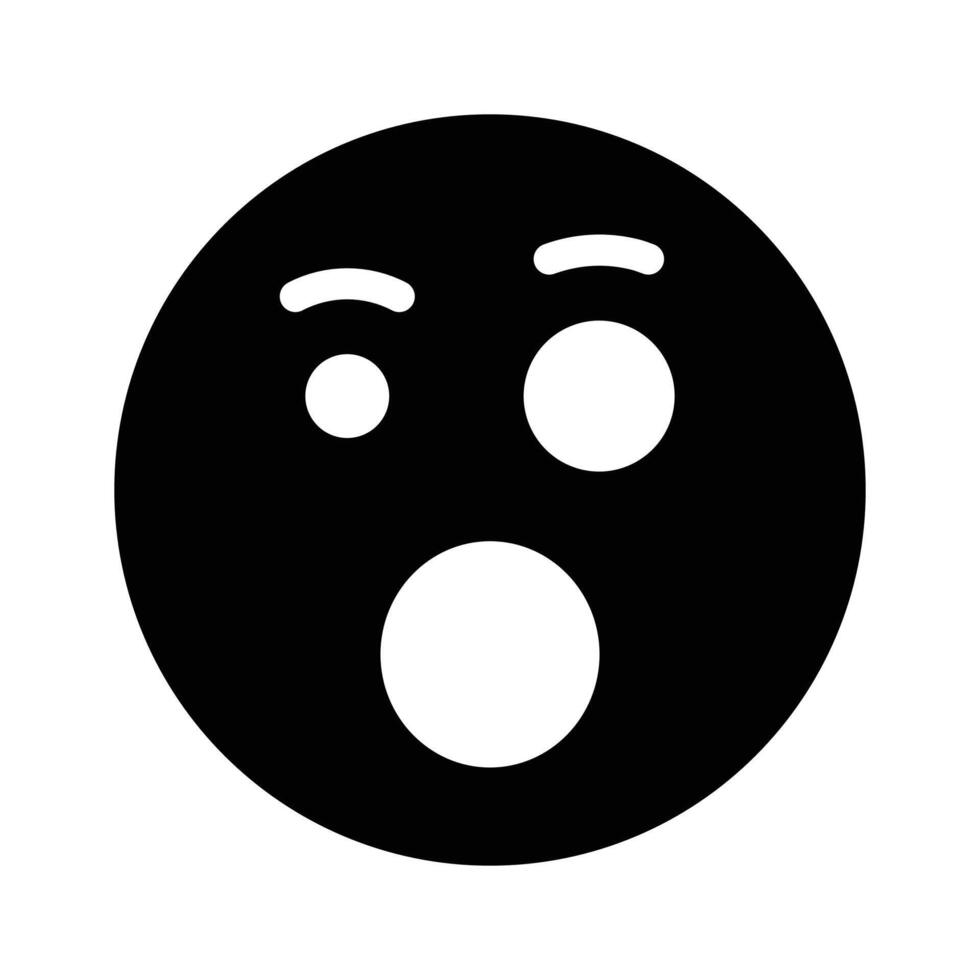 Oh My God expression emoji design, editable vector
