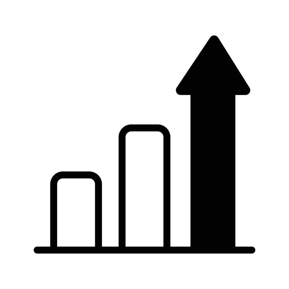 Grab this carefully crafted icon of growth chart, business analysis vector