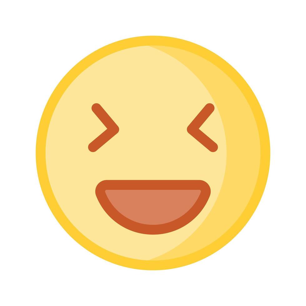 Creative of happy face emoji in modern style vector