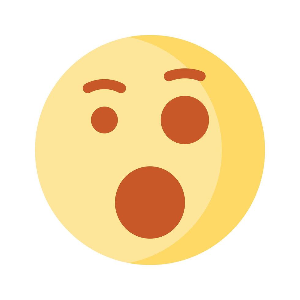 Oh My God expression emoji design, editable vector
