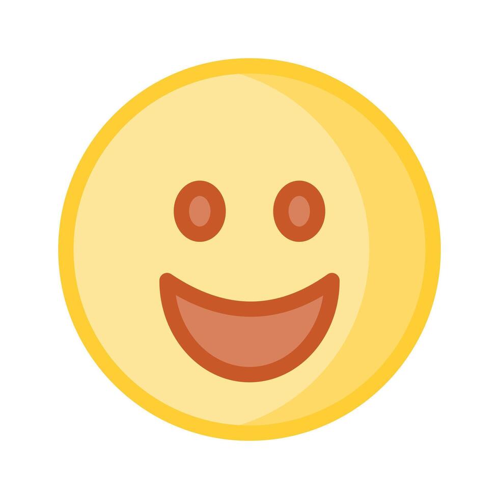 Creative of happy face emoji in modern style vector