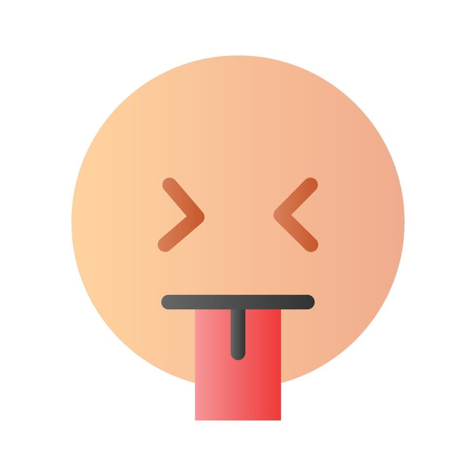 Get this premium icon of crazy emoji design vector