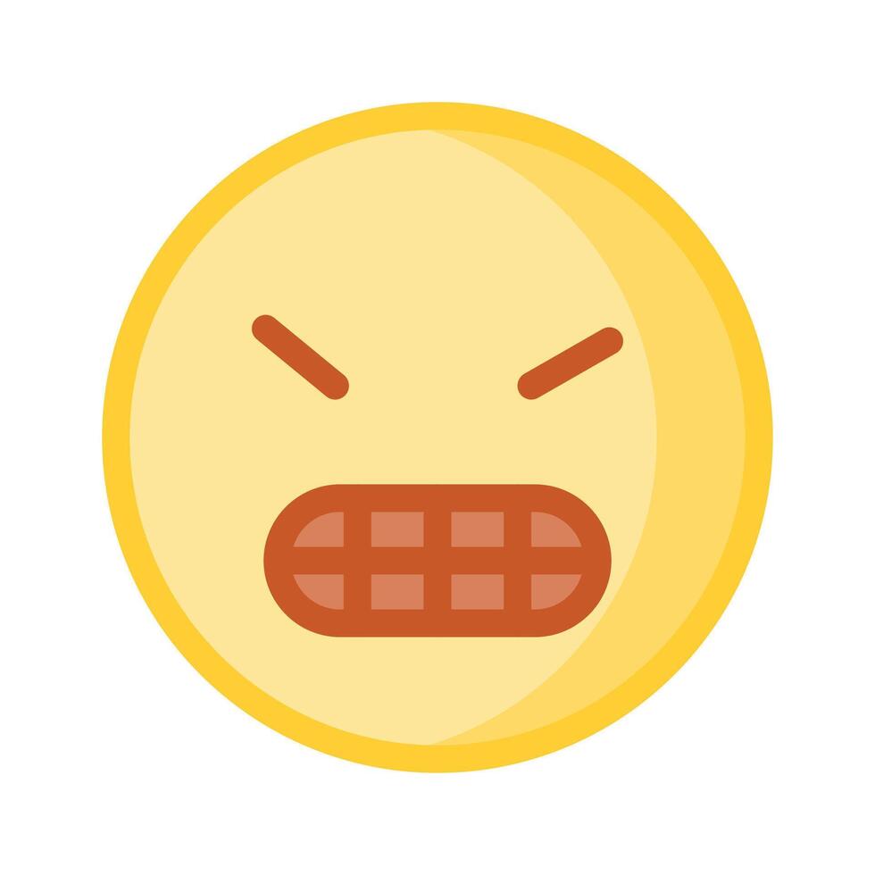 Have a look at this amazing icon of angry emoji, premium vector