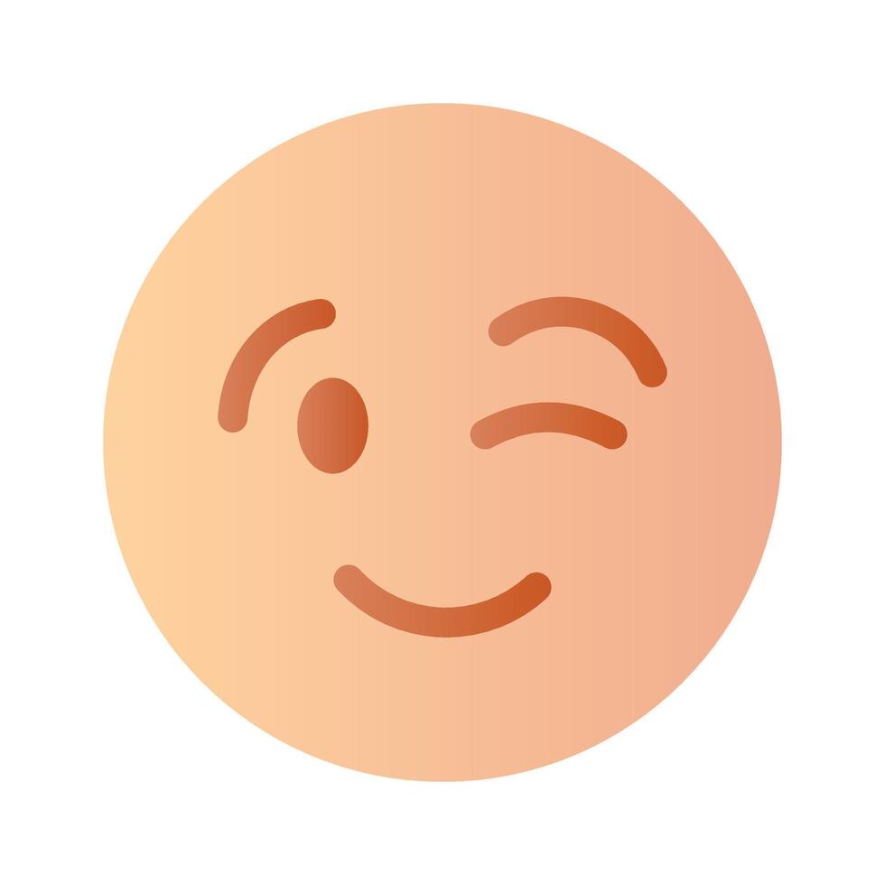 Check out this beautiful winking emoji design vector