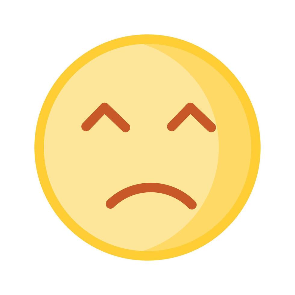 Get this amazing icon of frustrated emoji, premium vector