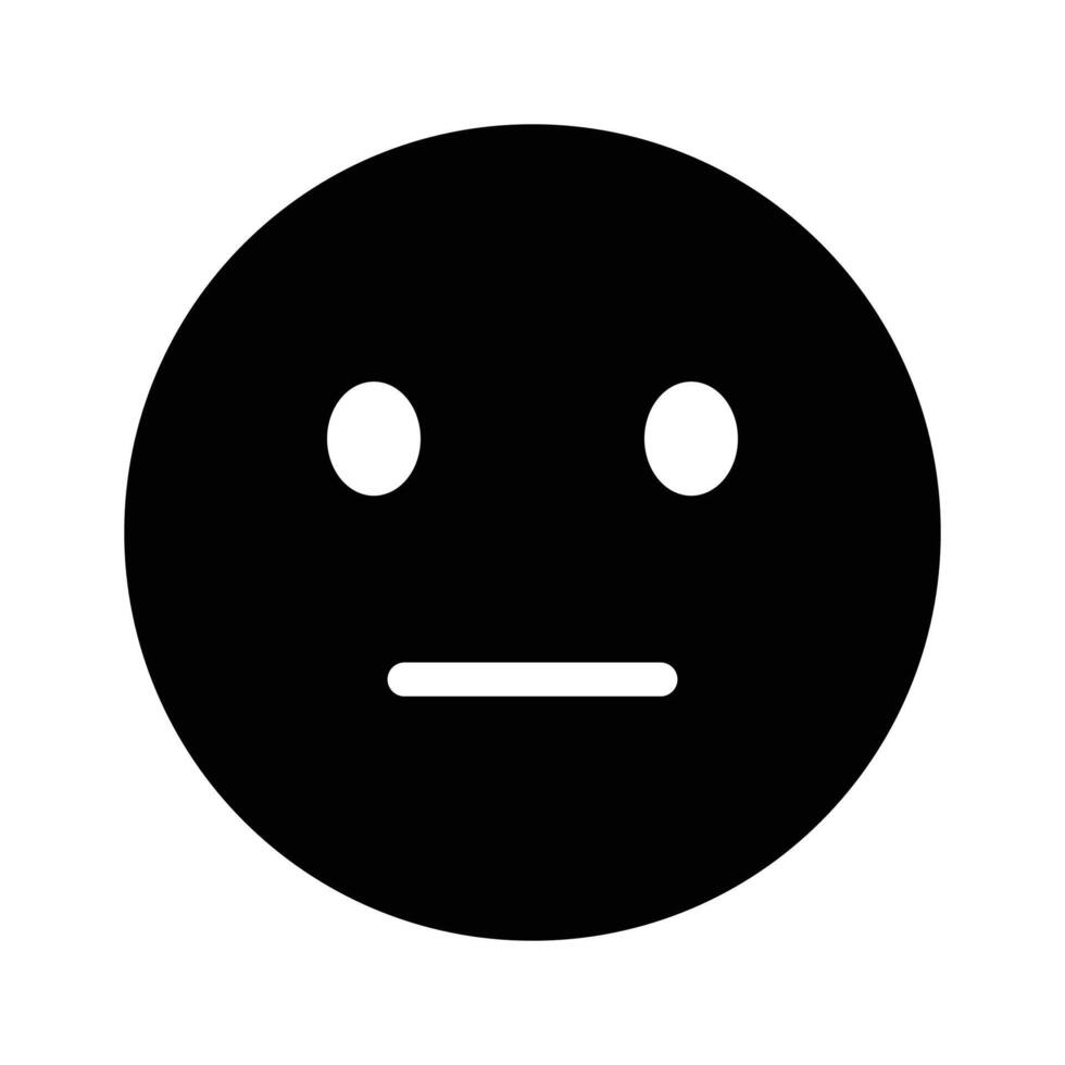 Expressionless, neutral emoji icon design, ready to use vector