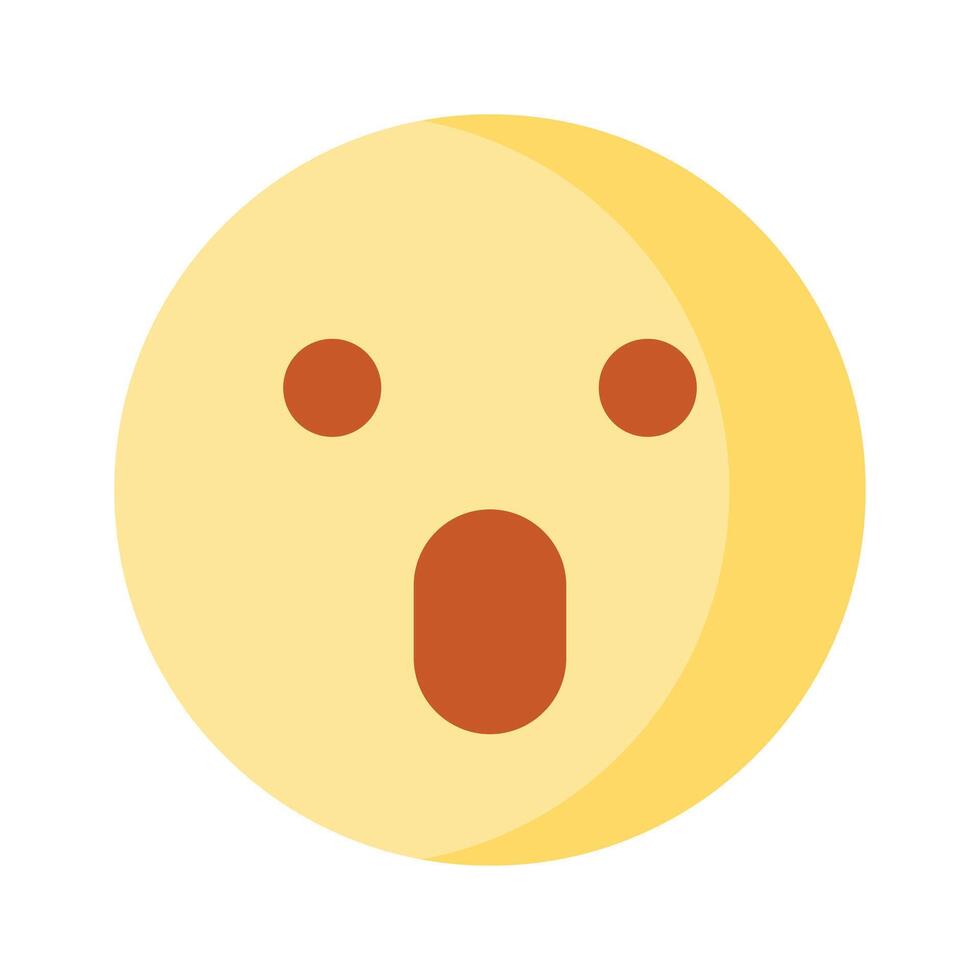 Oh My God expression emoji design, editable vector