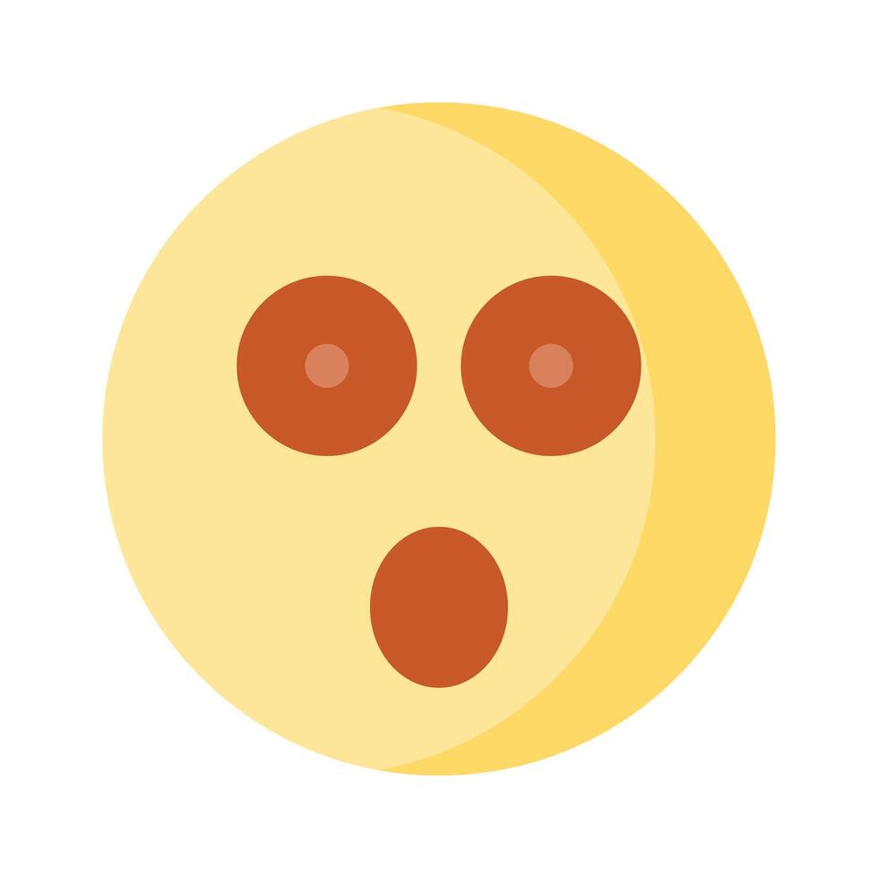 Oh My God expression emoji design, editable vector