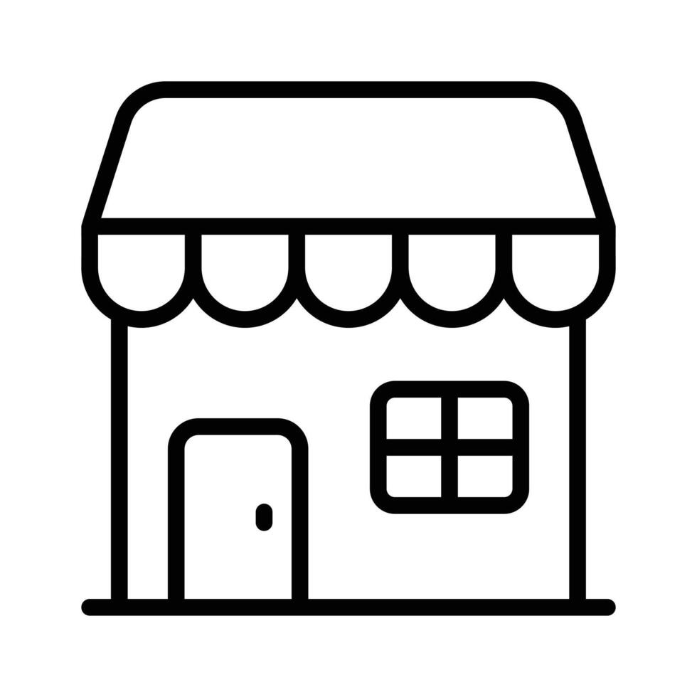 Shop building design, isolated on white background vector