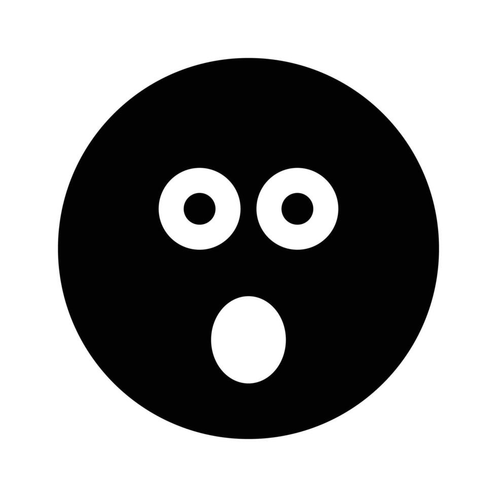 Oh My God expression emoji design, editable vector