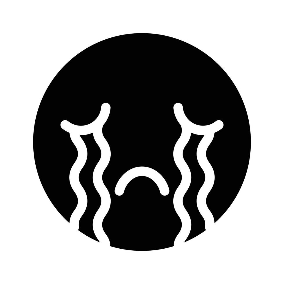 Get this amazing crying emoji design, customizable vector