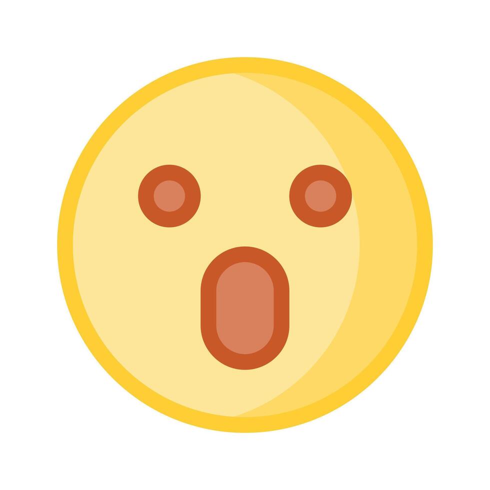 Oh My God expression emoji design, editable vector