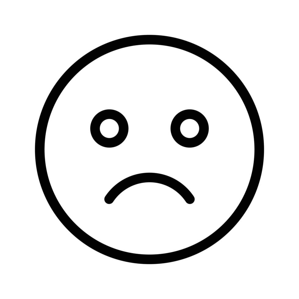 Get your hands on perfectly designed sad emoji icon, customizable vector