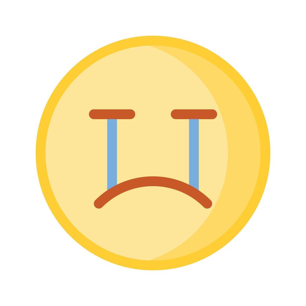 Get this amazing crying emoji design, customizable vector